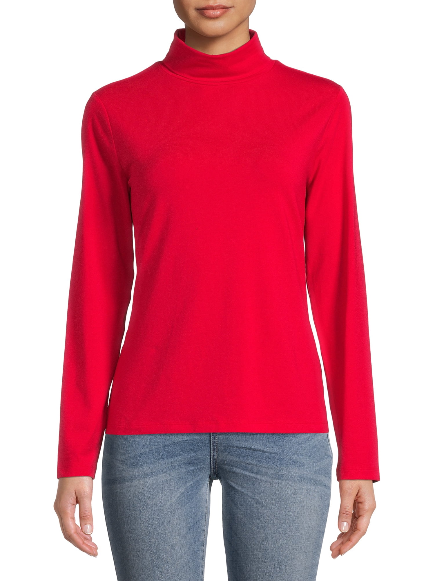 Time and Tru Women's Turtleneck, 2 Pack 