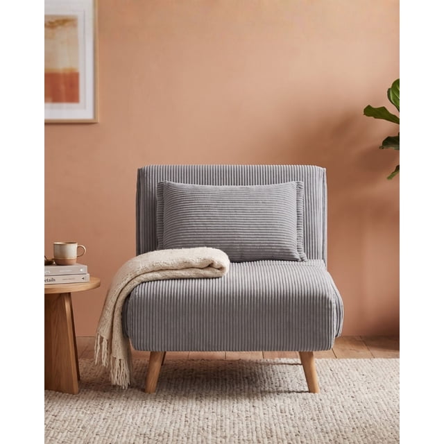 Sofá Cama Individual Convertible EKE Life Home Moderno con Cojín Incluido para Sala Recámara Estudio