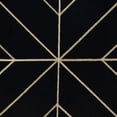 thumbnail image 5 of Black and Gold Geo Velvet Throw Pillow with Gold Tassels, 5 of 5