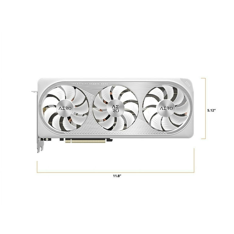 GIGABYTE GeForce RTX 4070 AERO OC V2 12G GPU, 3x Fans, 12GB GIGABYTE GeForce RTX 4070 AERO OC V2 12G GPU, 3x Fans, 12GB