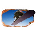 thumbnail image 3 of Startonight 3D Mural Wall Art Photo Decor Snowboard Dual View Wall Mural Wallpaper Bedroom Sport Large 47.24 ‘’ By 86.61 ‘’, 3 of 4