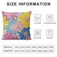 thumbnail image 5 of Qinduosi Spring Pillow Covers Inch Set of , Yellow Pink Blue Colored Floral Colorful Easter Themed Flower Decorative Throw Pillow Covers Outdoor Farmhouse Cushion Case for Couch Sofa Bed Decor, 5 of 5