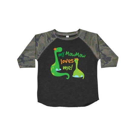 

Inktastic My MawMaw Loves Me Grandson Gift Toddler Boy Girl T-Shirt