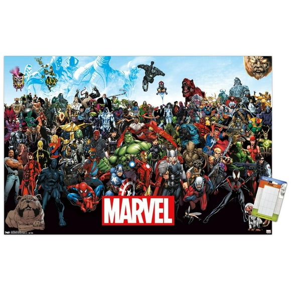 Marvel Comics - The Marvel Lineup Wall Poster, 22.375" x 34"