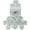 Clear, variant on Role 4 Initiative Polyhedral Dice - Translucent Clear w/White, Arch'd4 (15) New