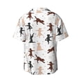 thumbnail image 2 of Vsdgher Yoga Labrador Retriever Print Men's Wrinkle Free Untucked Cuban Shirt Business Casual Button Down Shirts Short Sleeve Shirt, 2 of 7