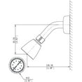 thumbnail image 4 of Mobile Home 8" Chrome Shower Faucet w/Lever Handles & Shower Head Kit, 4 of 4