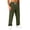 Army Green, variant on Men's Lightweight Quick-Dry Straight Leg Pants Drawstring Casual Athletic Pants Activewear for Travel and Workout