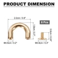 thumbnail image 2 of 8Pcs Metal D-Ring Connector Buckles, Alloy Arch Bridge D-Ring Buckles Chain with Screws (Light Gold, 0.9" x 0.2"), 2 of 6