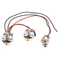 thumbnail image 1 of mmirethe Guitar Wiring Harness Set Practical 250K 1T1V 3-Way Push Potentiometer Pull Switch Volume Control Wire Harness, 1 of 8