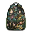 thumbnail image 1 of Floral Print Waterproof School Backpack with Padded Straps - Ergonomic Student Backpack for Teens, 1 of 6