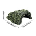 thumbnail image 4 of Reptile Rock Hide Cave Aquarium Habitat Decor Tortoise Hideout for Turtles Lizards Amphibians, Resin Cave Decoration for Fish Tank, Turtle Tank Accessories and Terrarium Decor, 4 of 5