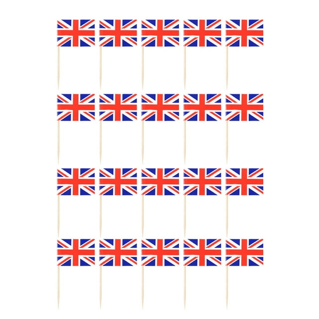 200pcs Toothpick Flags Party Festive Toothpick Flags Cake Decorative Flags Cake Decors