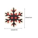 thumbnail image 2 of Set clásico de adornos navideños de madera roja • 40g • Cuadros, campanas, copos de nieve y diseños de árboles • Cuerda de cáñamo para colgar • Árbol festivo y decoración del hogar, 2 of 2