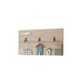 thumbnail image 6 of Rustic Wooden Wall Mounted Coat Rack, Cute House Pattern Sturdy 3 Hooks No Drill Smooth Hook Edges, Entryway Organizer Holders Rack Decor for Key Home Porch Store Apartment Dorm Office Daily Hosting, 6 of 6