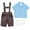 Blue, variant on LNMQLPDBS 3pcs Boys' Clothing Sets Kids German Oktoberfest Costume Boys Button Down Plaid Shirt Suspender Shorts Pants and Socks Traditional Outfit Sets Cute Summer Sets for Toddler Blue 4-6 Years
