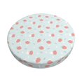 thumbnail image 1 of Balery Strawberry Fundas de asiento para taburete de bar redondo de tela de terciopelo ajustables que protegen de arañazos y manchas para sillas de 14 a 17 pulgadas.-14 inch, 1 of 7