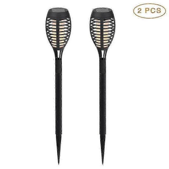2 Pack Solar Torch Light With Flickering Flame,torch For Garden Decorations