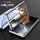 thumbnail image 3 of Funda de vidrio de doble cara de Metal con cierre a presión, protección completa 360 para Samsung Galaxy S24, S23, S22 Ultra, S23FE 23 +, cubierta de protección de lente, 3 of 5