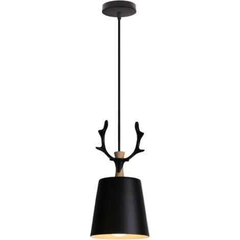 Modern minimalist suspension chandelier wrought iron E27 decorative chandelier antlers creative deer