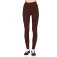 thumbnail image 1 of LAVRA Leggings Longueur Complète Taille Régulière pour Femmes-Marron, 1 of 1