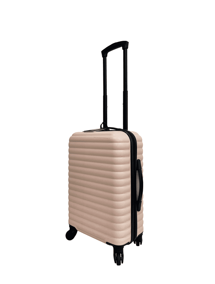 Protege 20Inch Hardside ABS Upright Luggage with 100% ABS Pink Blush