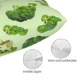 thumbnail image 3 of Pofeuu Broccoli 3 Print Polyester Microfiber Plush Pillowcases, Super Soft and Cozy Pillow Case Covers with Envelop Closure（Pillow core not included）-14"x20", 3 of 6