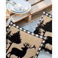 thumbnail image 2 of Pack of 2 Outdoor Pillow Covers, Christmas Animal Moose Elk Xmas Tree Waterproof Square Throw Pillowcase Cushion Decorative Pillow Covers for Couch Patio Tent, 20x20 in, 2 of 6