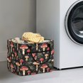 thumbnail image 2 of Yuyamidu Retro Mushroom Quilted Fabric Storage Basket with Handles Large Capacity Collapsible Laundry Hamper Nursery Organizer Bin for Home, Picnic, Shopping, Travel, 2 of 6