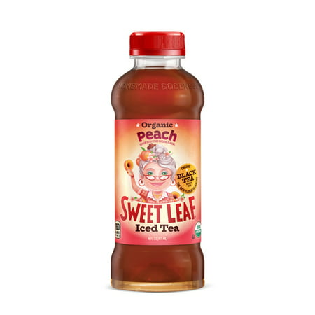 Sweet Leaf Tea Black Iced Tea - Peach - Case of 12 - 16 Fl