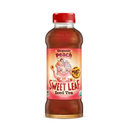 Peach Leaf - Sweet Leaf Tea Black Iced Tea - Peach - Case of 12 - 16 Fl oz.