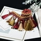 thumbnail image 2 of 1 yarda de cinta decorativa con borlas para cortinas de ropa estilo europeo Café + Vino Tinto, 2 of 7