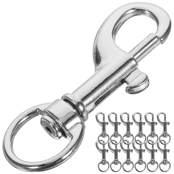 ELAYARD 20Pcs Sturdy Stainless Steel Snap Hooks Swivel Clips Dog Leash Clips Heavy Duty for Boating