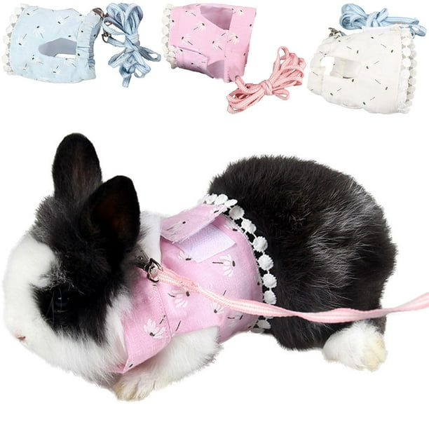 Meidiya Soft Guinea Pig Clothes Cute Lace Small Animal Harness and