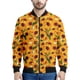 thumbnail image 3 of Chaqueta con cremallera y estampado 3D de girasoles para hombre, sudaderas con capucha y estampado floral de plantas, abrigos de gran tamaño de manga larga para la calle, 3 of 5