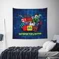 thumbnail image 6 of Geometry Dash Tapestry Anime Poster Wall Hanging Art Decor For Living Room Bedroom Dorm Apartments Party Supplies Gifts 40x60 Inch, 6 of 7