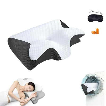 Airway Pro Sleep Apnea Pillow, Airway Pro Cervical Pillow - All-Night Neck Support, Ergonomic Pillows for All Sleeping Positions, for Neck Pain Relief, Breathable and Not Stuffy, Improve Sleep