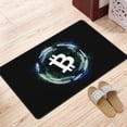 thumbnail image 2 of Cryptocurrency Blockchain Bitcoin Rugs Doormat, Non-Slip Machine Washable Carpets Floor Door Mat , 36" x 24", 2 of 7