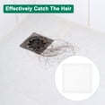 thumbnail image 4 of Disposable Shower Drain Hair Catcher, 10Pack Disposable Hair Catchers Mesh Stickers (90mmx90mm, White), 4 of 6