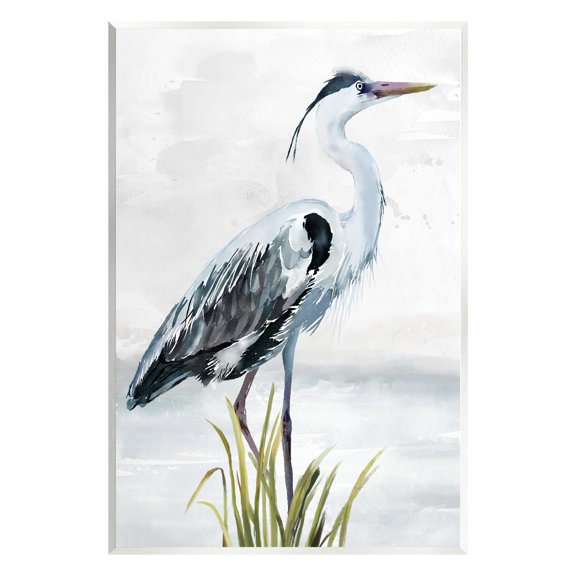 Stupell Industries Shore Bird Portrait Animals & Insects Painting Unframed Art Print Wall Art, 13 x 19