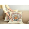 thumbnail image 2 of Ambesonne Tribal Throw Pillow Cover 2 Pack, Savannah Bohemian Wild Tiger, 20", Orange and Peach, 2 of 5