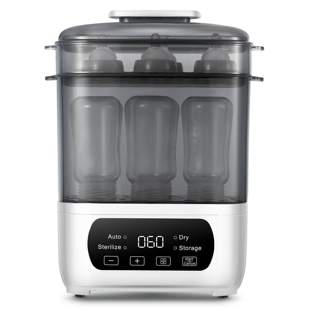 AMZBABYCHEF Steam Sterilizer Dryer for Baby Bottles, Baby Bottle Sterilizer & Dryer