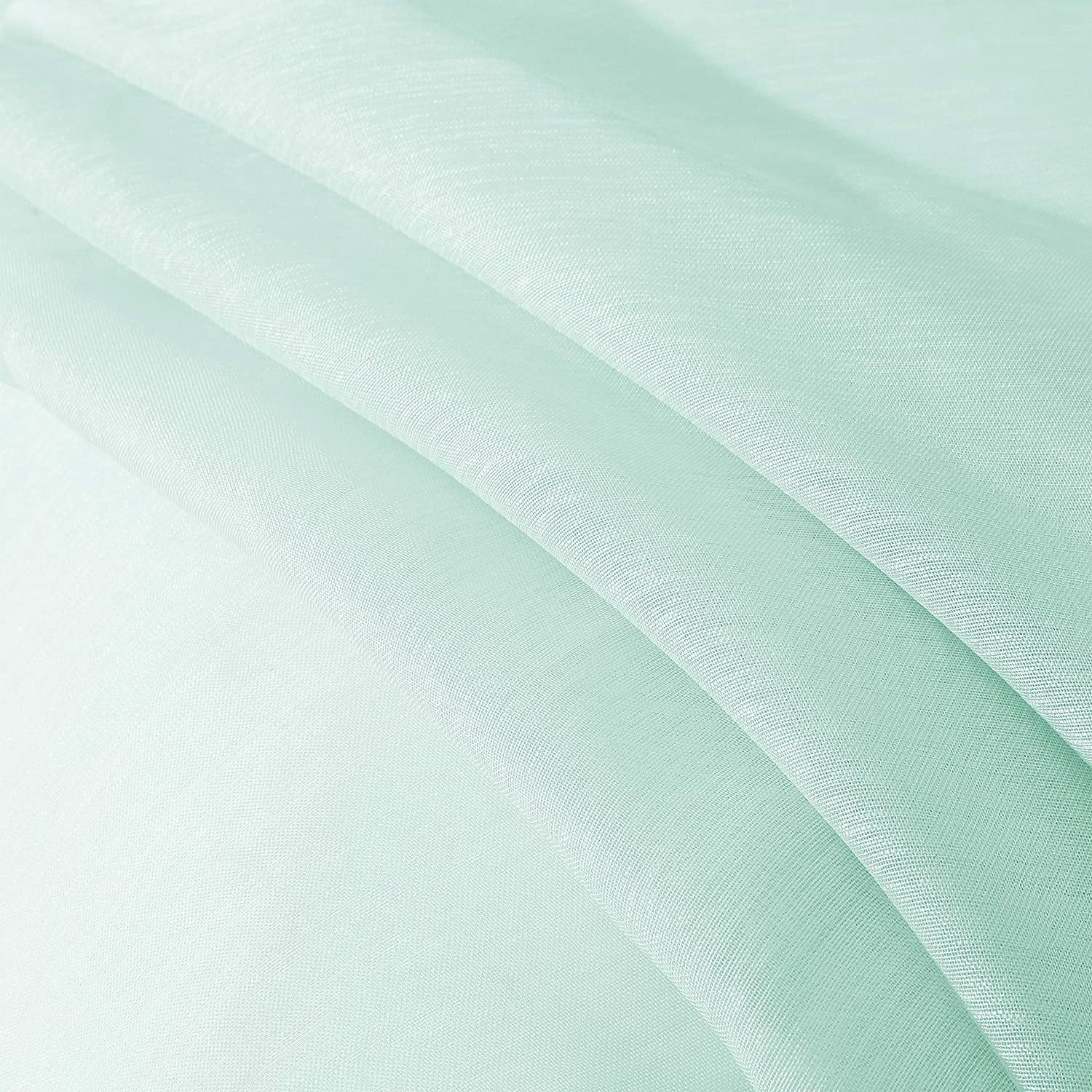 Dainty Home Malibu Textured Semi-Sheer Grommet Top Curtain Panel Pair, 108" x 84" In Aqua