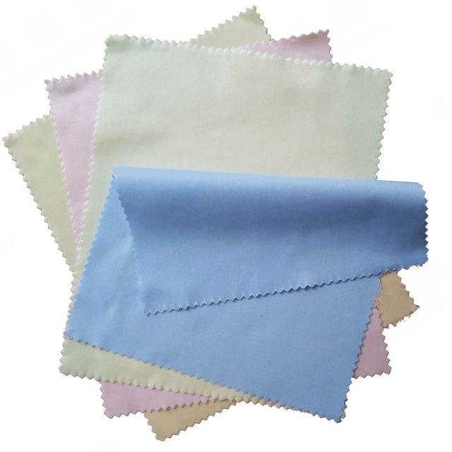 Paño para gafas, microfibra, aguja, tres paños para gafas de sol, azul, negro, gris y blanco, paño de limpieza para catering