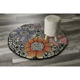 thumbnail image 5 of Ox Bay Talia 6' Round Black/Multi Floral Wool Indoor Area Rug, 5 of 8