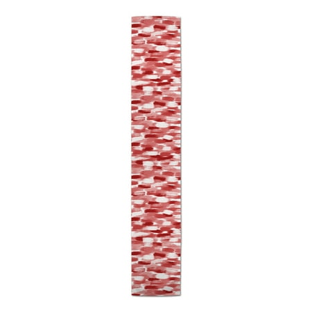 

Creative Products Painted Brush Strokes Red 16x72 Poly Twill Table Runner
