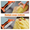 thumbnail image 6 of Stainless Steel Fruit Vegetable Peeler 2 in 1 Multifunctional Kitchen Tool for Efficient Potato Carrot and Peeling, 6 of 6