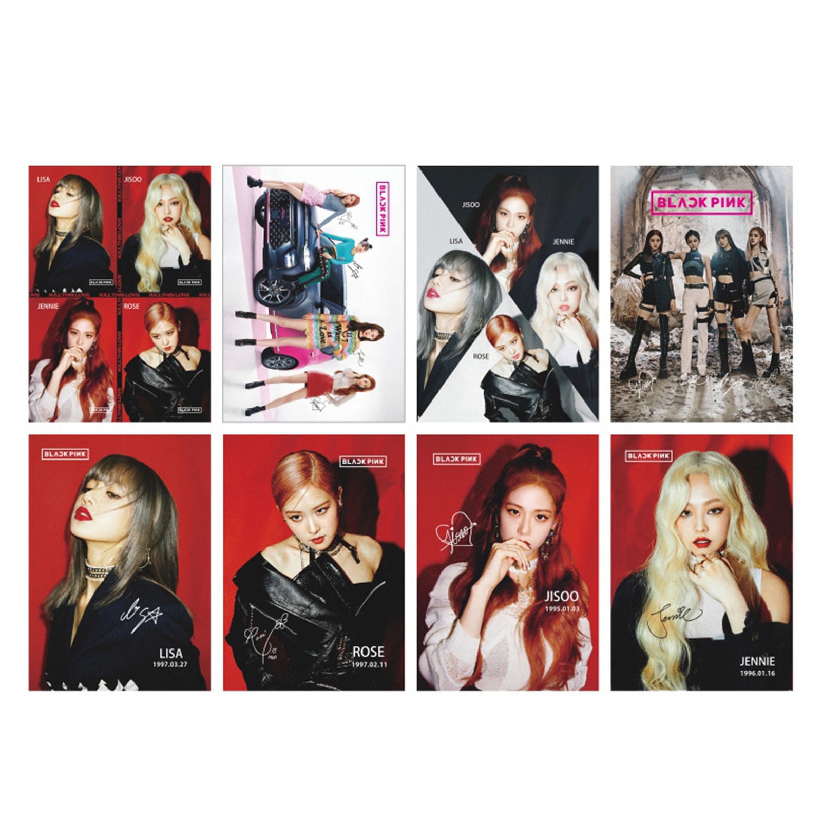 draggmepartty 8pcs set kpop blackpink straykids enhypen room poster f4 thailand wall poster for bedroom home decoration walmart com