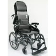 thumbnail image 3 of Karman Healthcare  VIP515 18 in. seat Tilt in Space Lightweight Reclining Wheelchair with 20 in. inch Rear Wheels and Elevating Legrest, 3 of 10