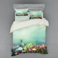 thumbnail image 1 of Ambesonne Floral Bedding Set 4 Pcs, Dandelion Daisy Poppy, Queen, Multicolor, 1 of 3
